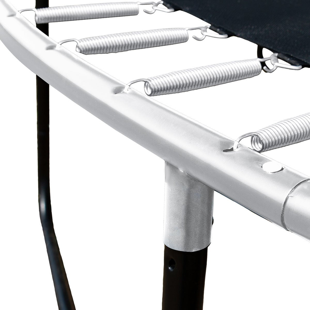 Kahuna Trampoline for Kids 10FT Outdoor Children with Safety Enclosure Mat Pad Net Ladder Basketball Hoop Set - Orange