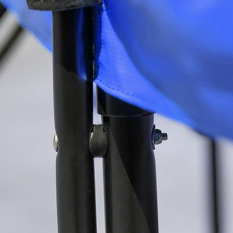 Kahuna Trampoline for Kids 14FT Outdoor Children with Safety Enclosure Pad Mat Ladder Basketball Hoop Set - Blue