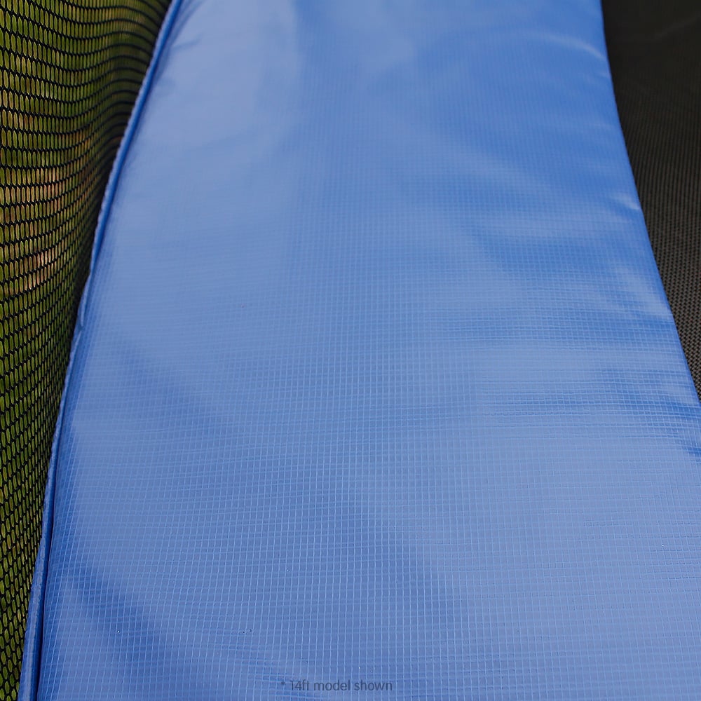 Kahuna Trampoline for Kids 16FT Outdoor Children with Safety Enclosure Pad Mat Ladder Basketball Hoop Set - Blue