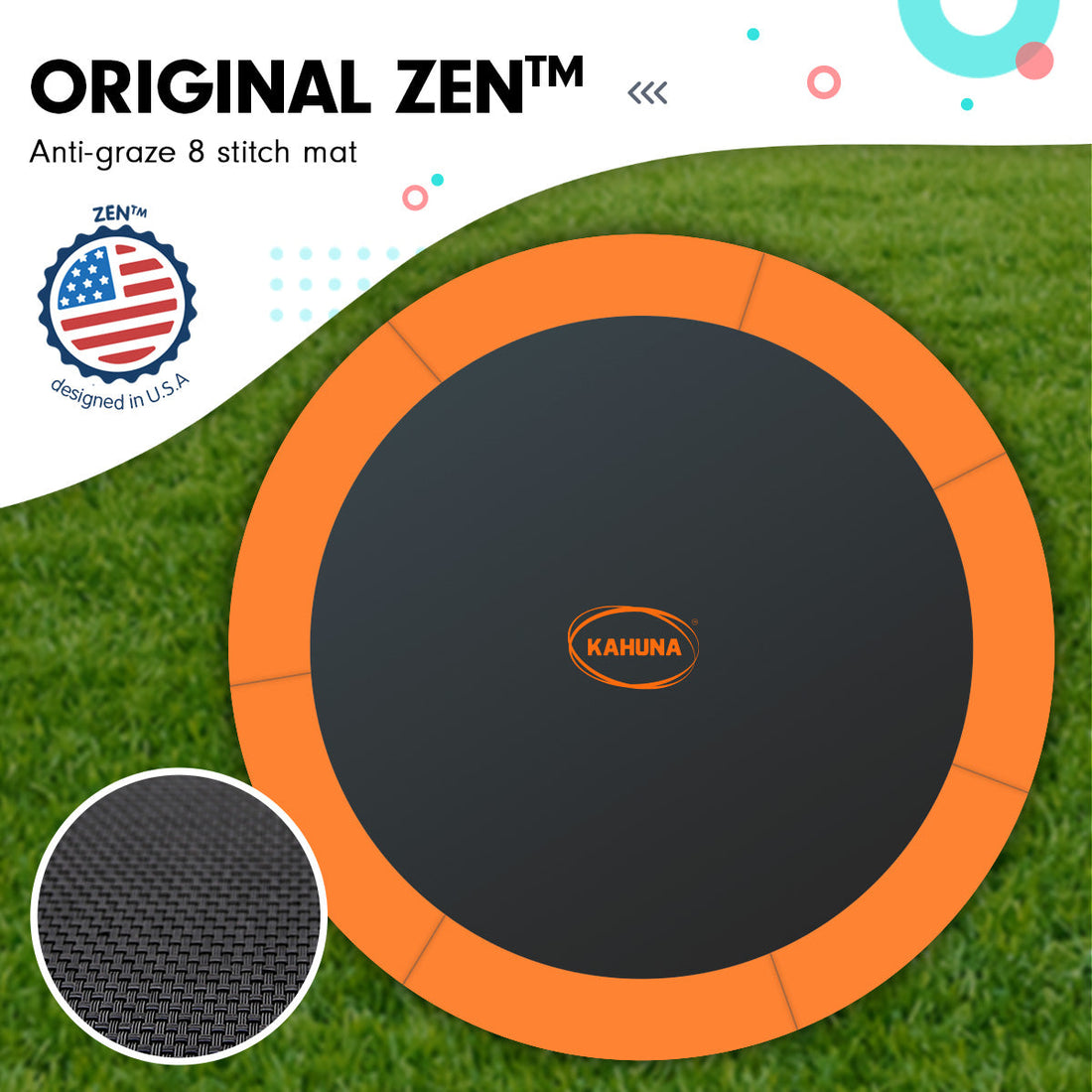 Kahuna Trampoline for Kids 16FT Outdoor Children with Safety Enclosure Pad Mat Ladder Basketball Hoop Set - Orange