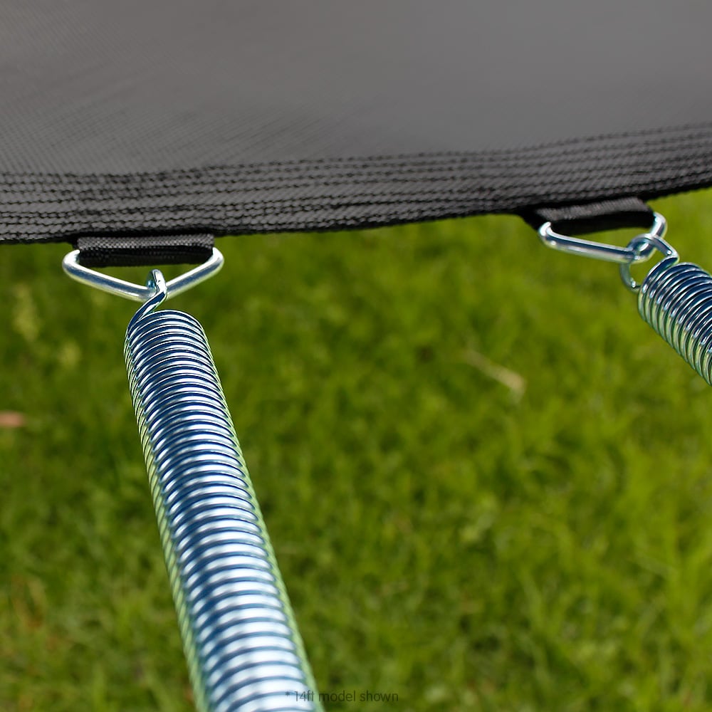 Kahuna Trampoline for Kids 16FT Outdoor Children with Safety Enclosure Pad Mat Ladder Basketball Hoop Set - Purple
