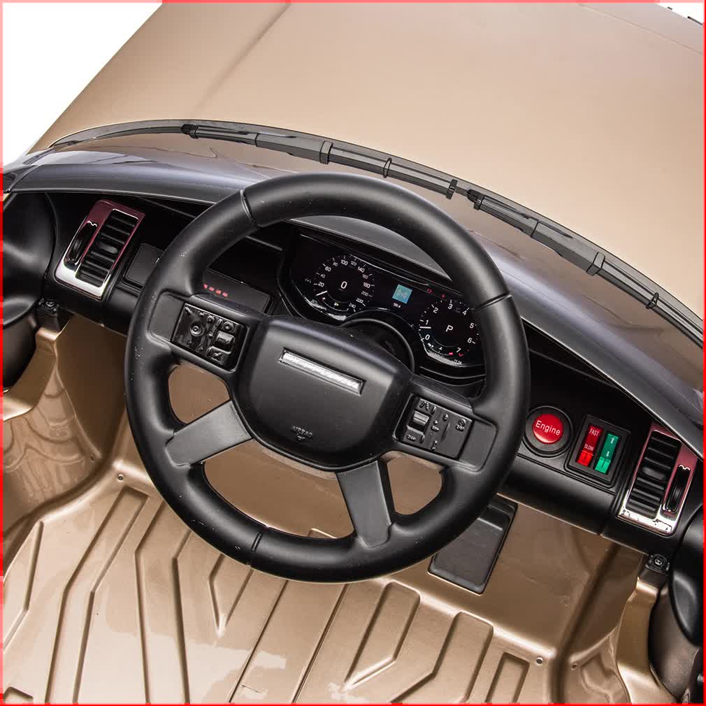 Land Rover Licensed 12V Electric Ride On kids Toy Car – Champagne