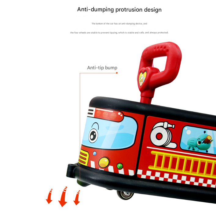 Police Quiet Ride Twist Car for Toddlers - Fun Wiggle Ride-On Toy