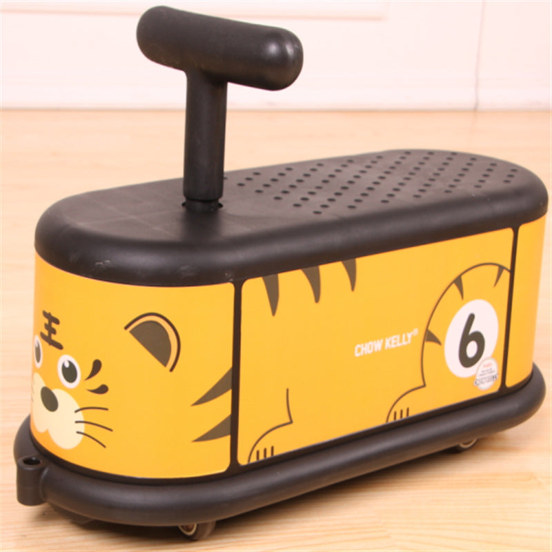 Tiger Quiet Ride Twist Car for Toddlers - Fun Wiggle Ride-On Toy