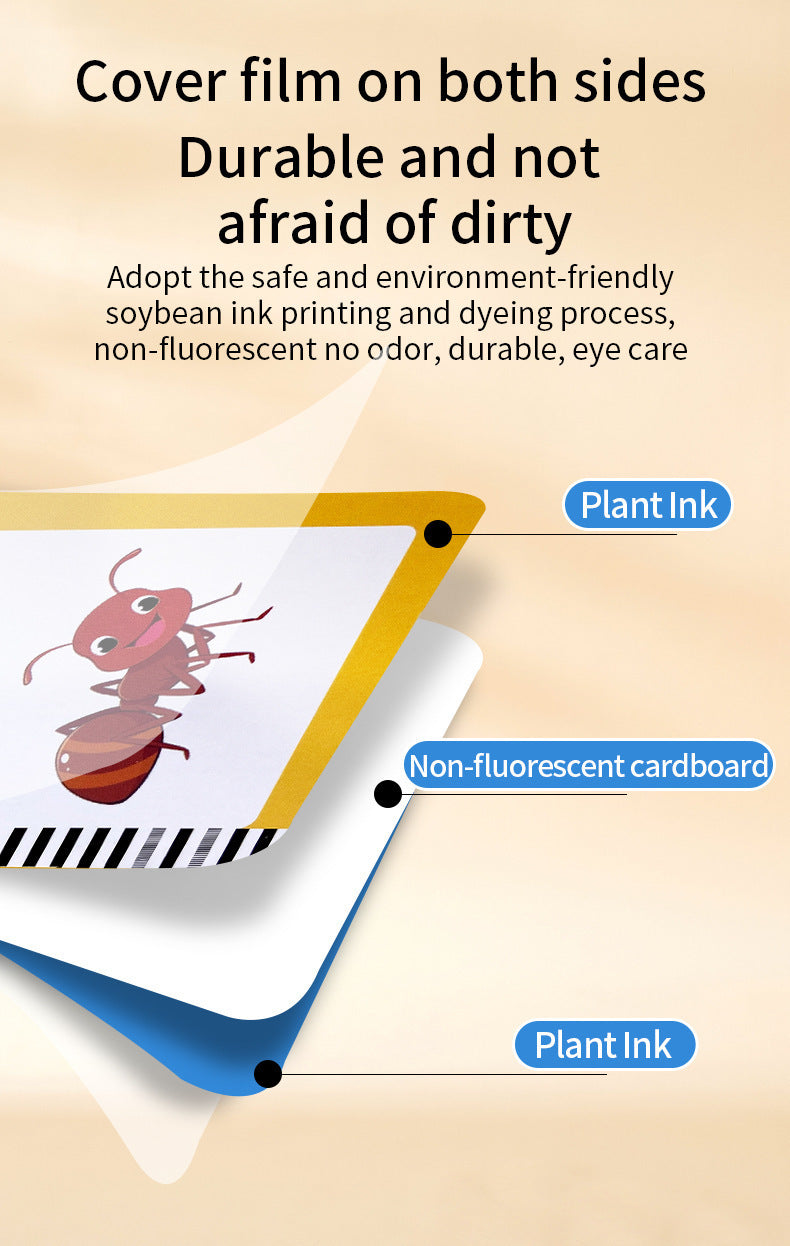 Pink (255 cards, pure English) Kids Interactive Early Education Toy: Combination Card Reader & LCD Drawing Board for Toddlers